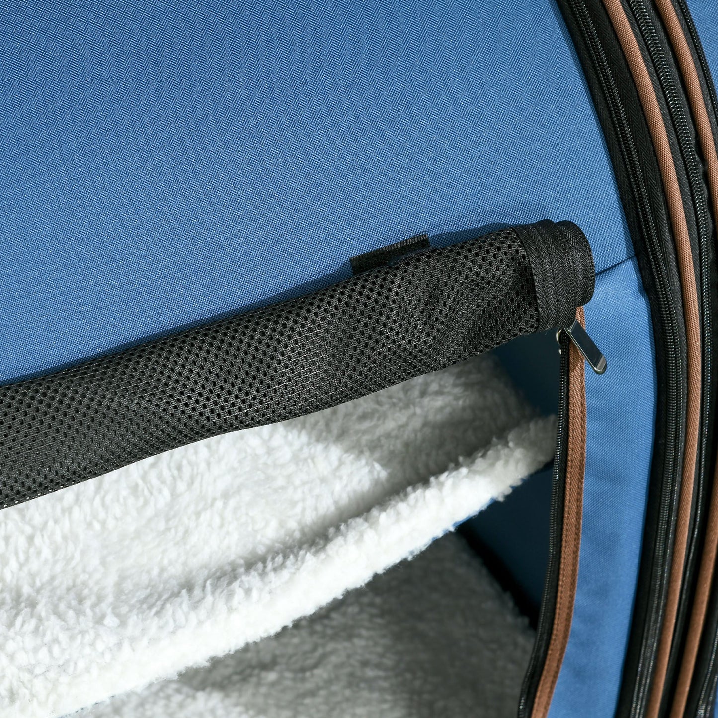 Portable Double-Compartment Soft-Sided Pet Cage