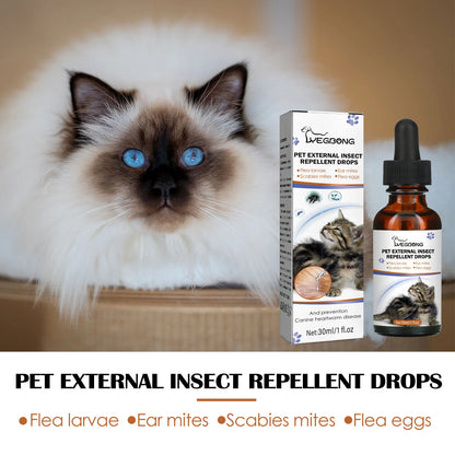 Pet Flea & Tick Spray, Canine and Feline Shampoo, Insect Repellent Drops