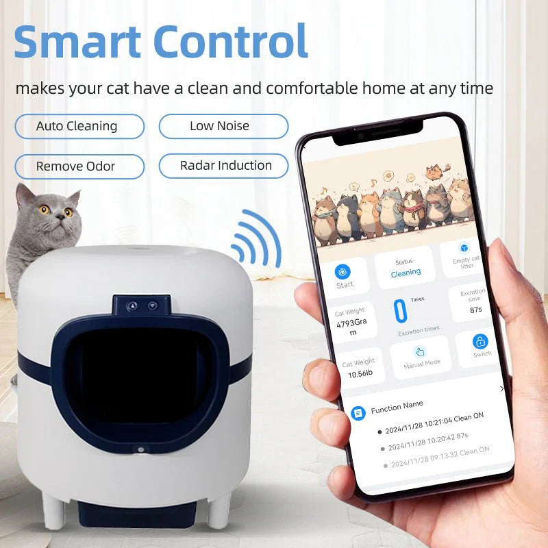 HEYBO Stylish Litter Box Cat Supplies with Smart Sensor