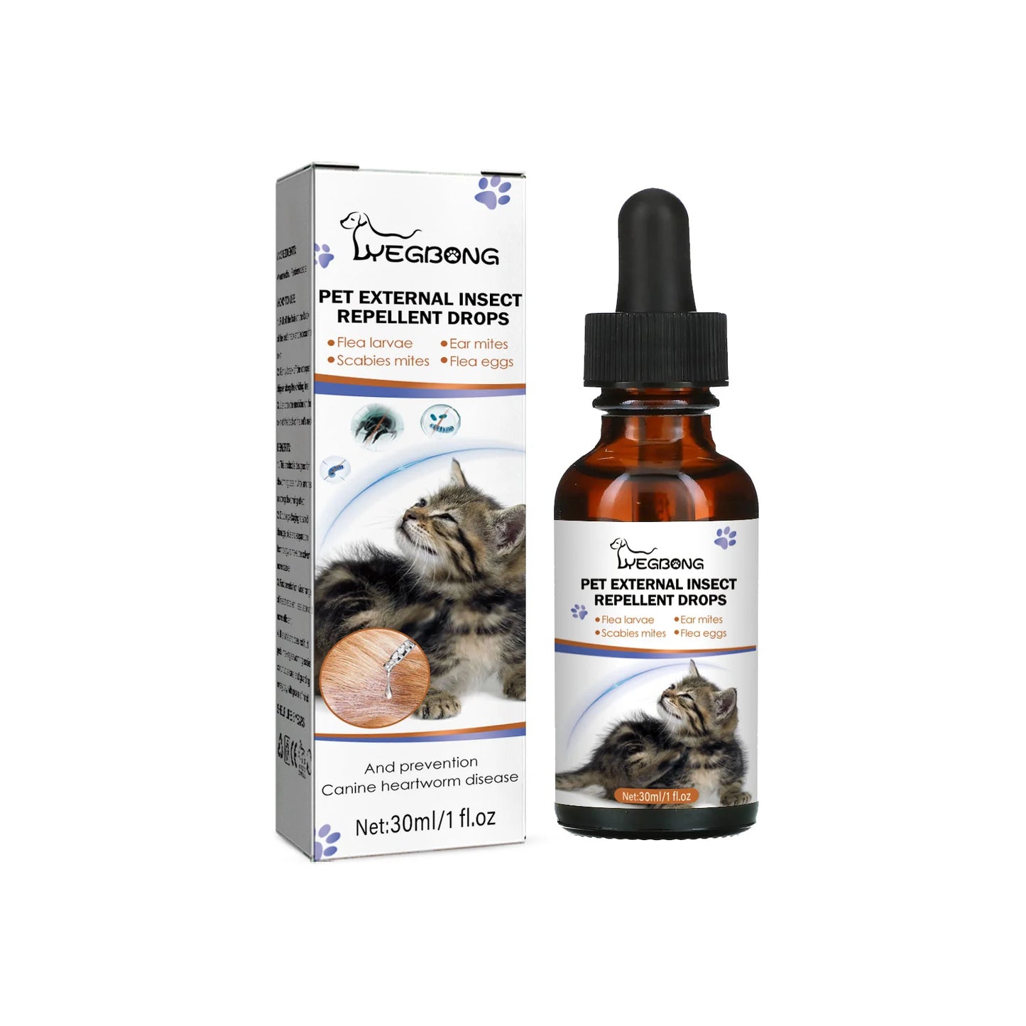 Pet Flea & Tick Spray, Canine and Feline Shampoo, Insect Repellent Drops